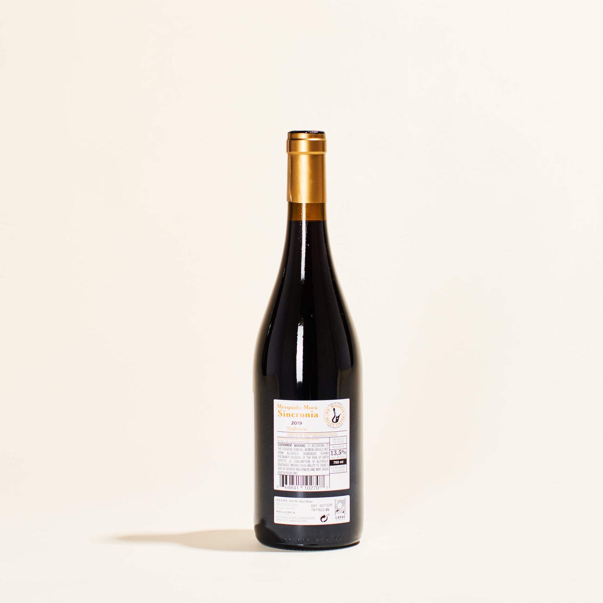 natural red wine sincronia negre mesquida mora mallorca spain