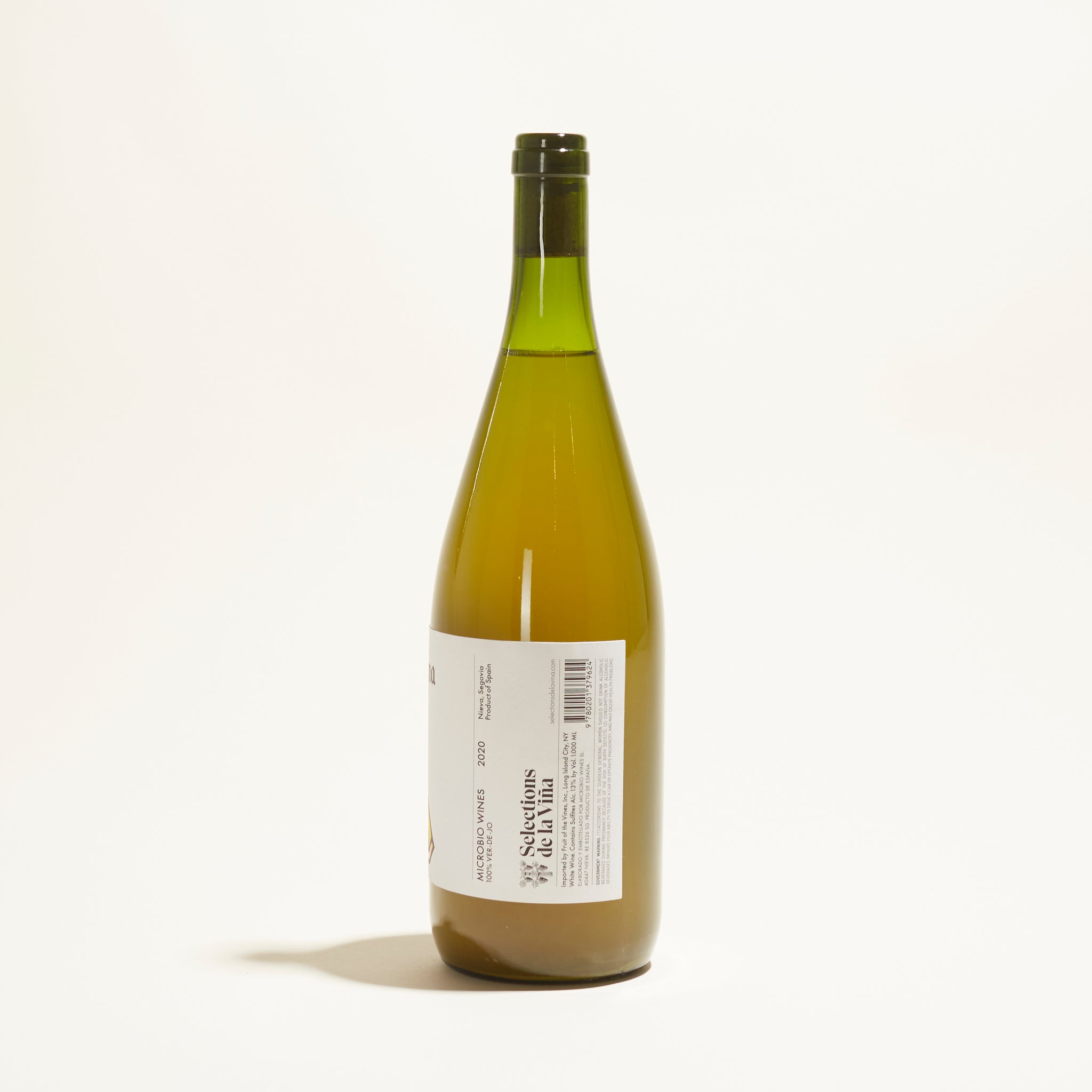 verdejo litrona natural white wine catalunya spain back