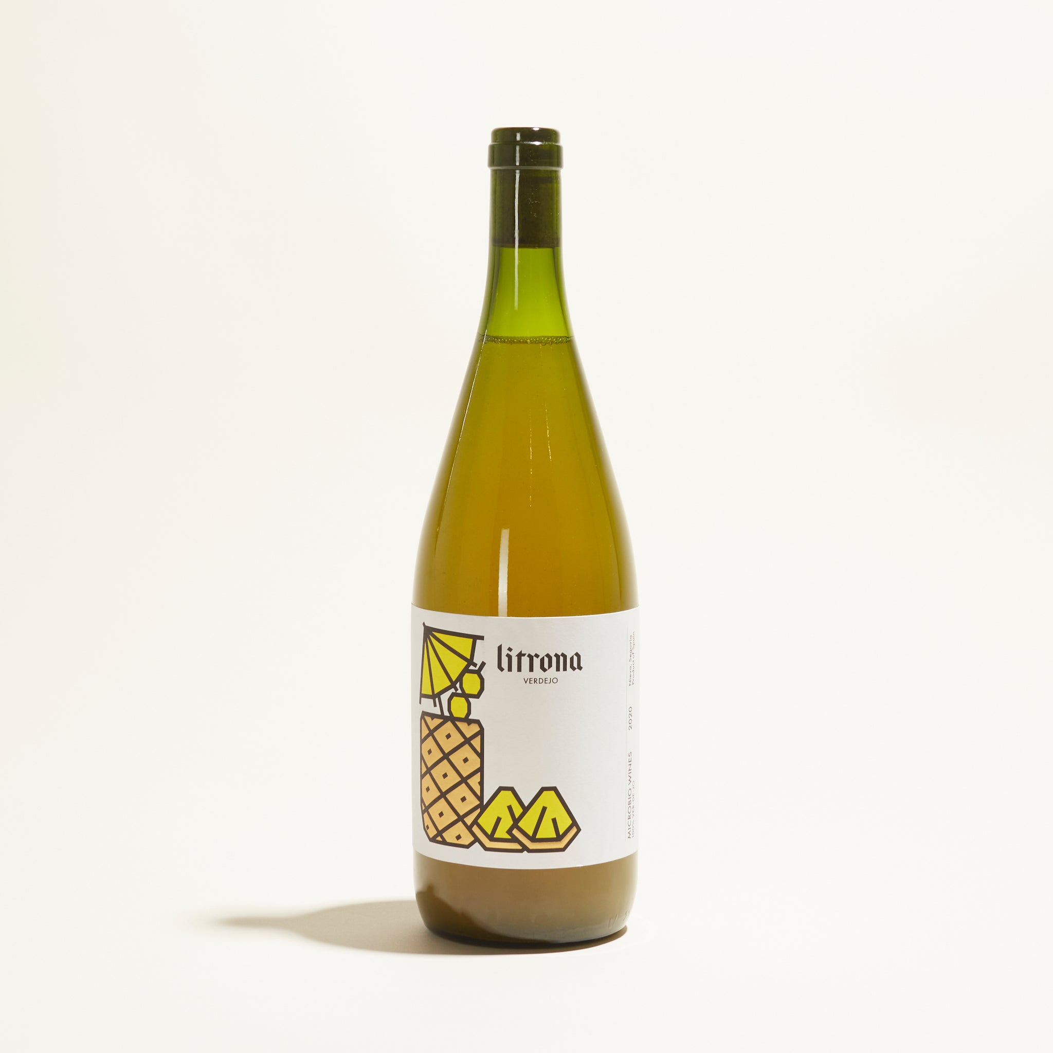 verdejo litrona natural white wine catalunya spain front