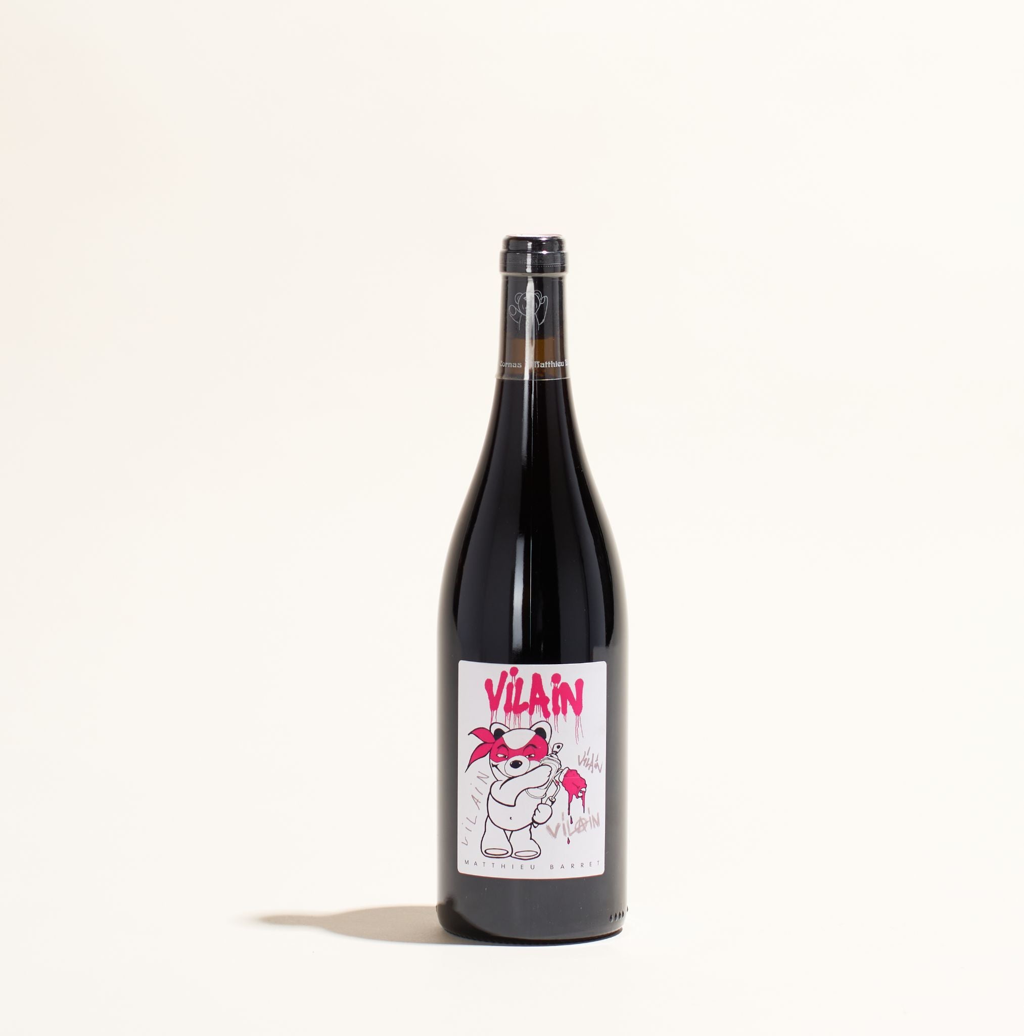 vilain mattheiu barret natural red wine rhone france front label