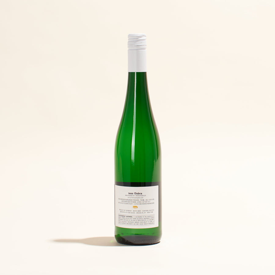weissburgunder trocken weingut seehof natural white wine rheinhessen germany back label